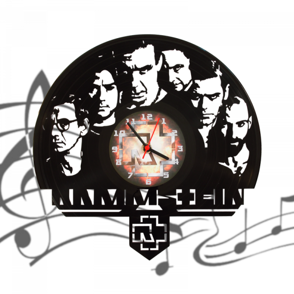 Часы виниловая грампластинка "Rammstein"