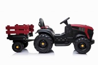 Детский электромобиль трактор с прицепом с пультом управления (задний привод, 12V) BDM0925-RED
