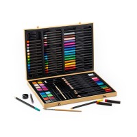 Большой художественный набор Djeco: карандаши, фломастеры, краски