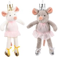 Мягкая игрушка Мышка-принцесса 14(22) см с подвесом