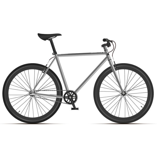 Дорожный велосипед хардтейл Black One Urban 700 серебристый/черный 2020-2021