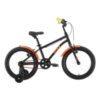 Детский велосипед Stark'22 Foxy Boy 18 черный/оранжевый/желтый HQ-0005531