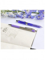 Ручка многофункциональная Ele-001 в голубом корпусе: 2 стержня синего и красного цветов 0,35 мм + механический карандаш 0,5 мм Нв, ластик
