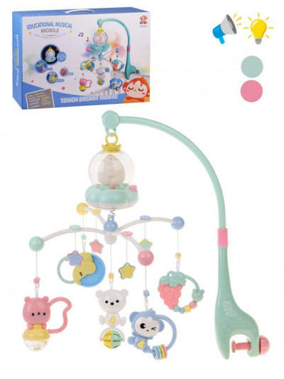 Мобиль, свет, звук, эл.пит. 3хАА не вх.в компл., в ассорт., кор.