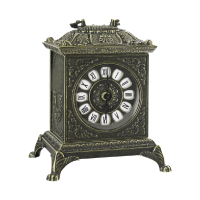 Часы каминные, латунь, размер 23x18.5x14.5 см
