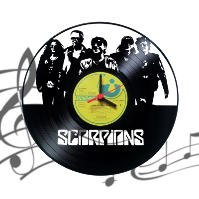 Часы виниловая грампластинка "Scorpions"
