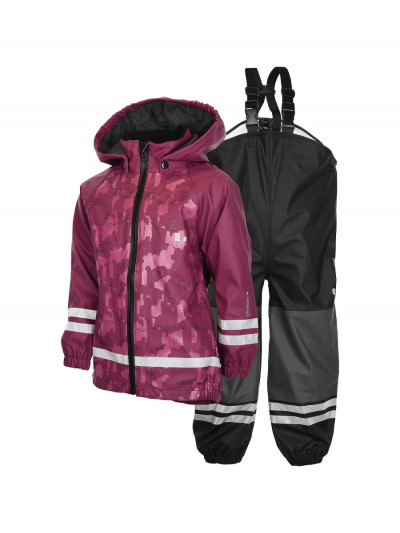 Комплект Lindberg: куртка и полукомбинезон, цвет бордовый