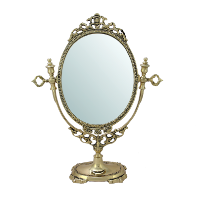 Зеркало Будуар настольное, золото, размер 38х29х10 см, Португалия