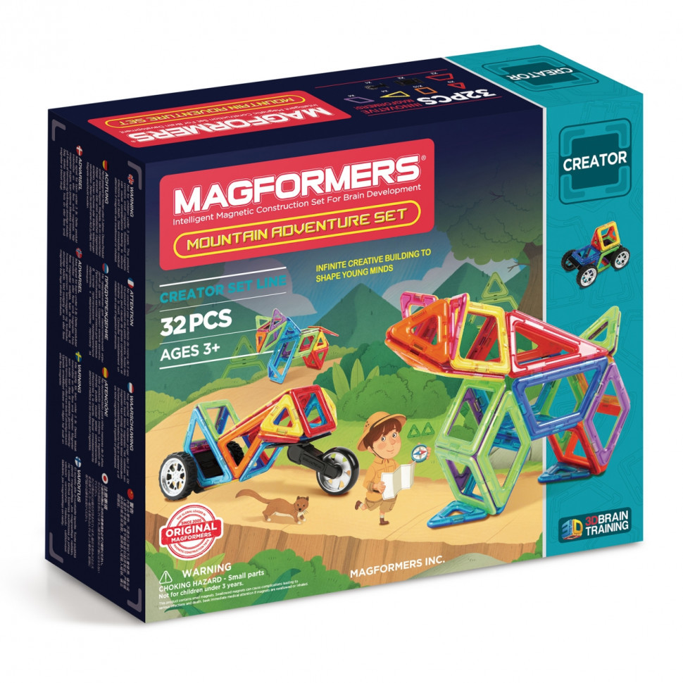 Магнитный конструктор MAGFORMERS Adventure Mountain set 32 дет. 703011