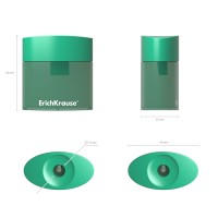 Пластиковая точилка ErichKrause® Smart&Sharp с контейнером, цвет корпуса ассорти (в блистере по 1 шт.)