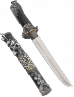 Японский нож Танто Черный Дракон