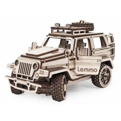 Деревянный конструктор Lemmo внедорожник «ТРИКС», 148 деталей