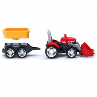 Трактор с дополнительным прицепом игрушка 22 см