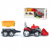 Трактор с дополнительным прицепом игрушка 22 см