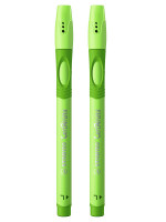 Ручка шариковая Stabilo Leftright для левшей, F, зеленый корпус,синие чернила,2 шт в блистере