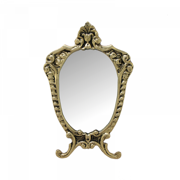 Зеркало Прима настольное, золото, размер 24х16,5х17 см, Португалия