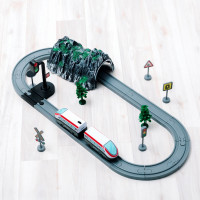 Железная дорога для детей "Мой город, 41 предмет", на батарейках
