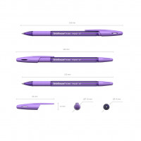 Ручка шариковая ErichKrause® R-301 Violet Stick&Grip 0.7, цвет чернил фиолетовый