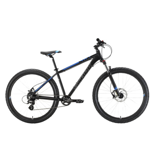 Горный велосипед Stark'22 Hunter 27.3 HD чёрный/голубой S(16")(HQ-0005007)