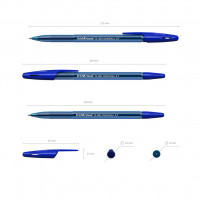 Ручка шариковая ErichKrause® R-301 Original Stick 0.7, цвет чернил: синий, черный, красный, зеленый