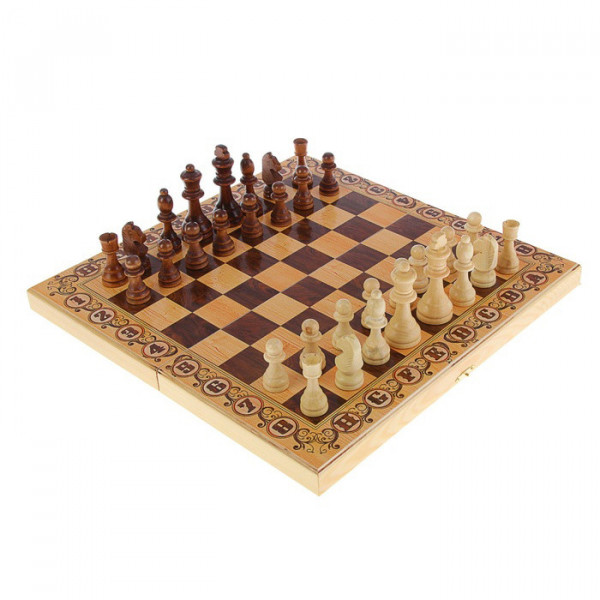 Набор игр шахматы нарды, шашки с доской Дебют