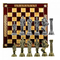 Шахматы сувенирные "Древний Рим", высота фигурок 8 см, 33 х 33 см