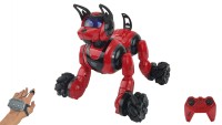 Трюковая игрушка робот собака перевертыш Speedy Dog на радиоуправлении (управления пультом и жестами) 666-800A-красная