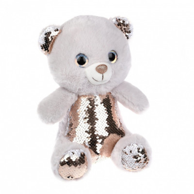 Мягкая игрушка Мишка с пайетками 27 см