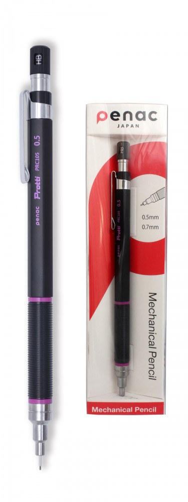 Карандаш механический Penac Protti Prc 105 0,5 мм Нв черный/малиновый