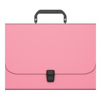 Портфель пластиковый ErichKrause® Matt Pastel, FC, розовый (в пакете по  1шт.)