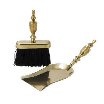 Набор для камина: совок большой + щетка плоская