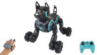 Трюковая игрушка робот собака перевертыш на радиоуправлении Speedy Dog (управление пультом и жестами) 666-800A-черная