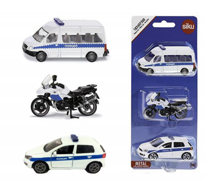 Набор машинок Siku «Полиция», 3 шт.