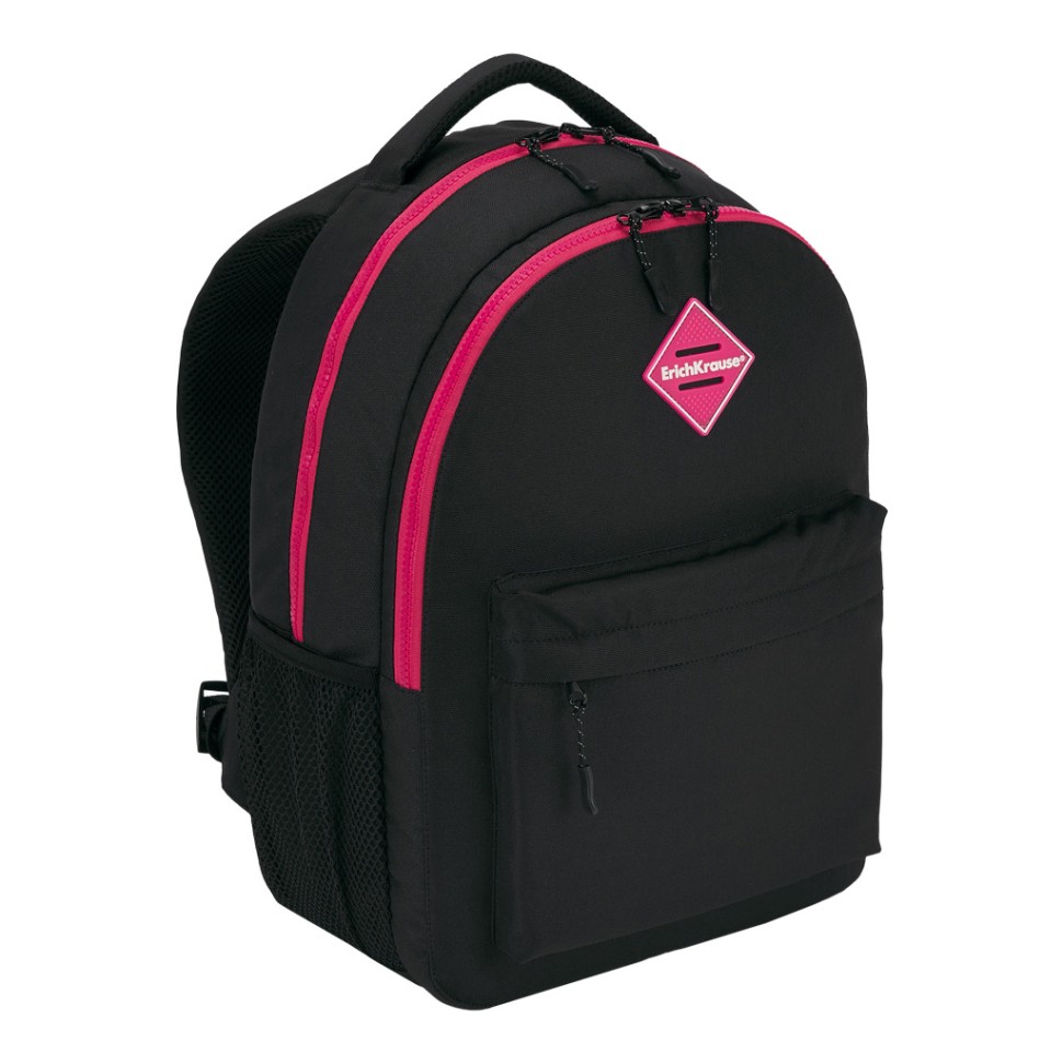 Ученический рюкзак ErichKrause® EasyLine® с двумя отделениями 20L Black&Pink