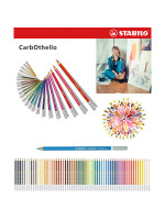 Цветная пастель Stabilo Carbotello, 12 цветов, металлический футляр