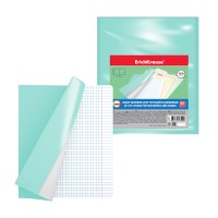 Набор пластиковых обложек ErichKrause® Fizzy Pastel Mint для тетрадей и дневников, 212х347мм, 100 мкм (пакет 10 шт.)