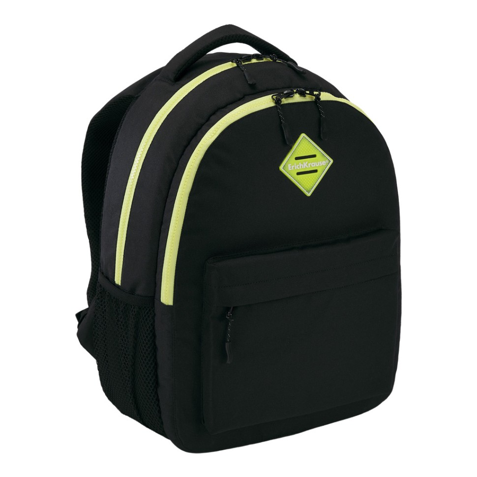 Ученический рюкзак ErichKrause® EasyLine® с двумя отделениями 20L Black&Yellow