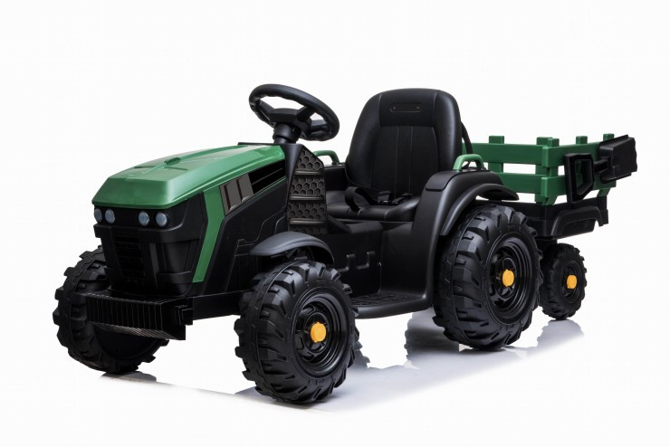 Детский электромобиль трактор с прицепом с пультом управления (задний ...