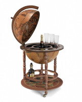 Глобус-бар напольный "Калипсо" с подставкой для бутылок, диаметр сферы 50 см