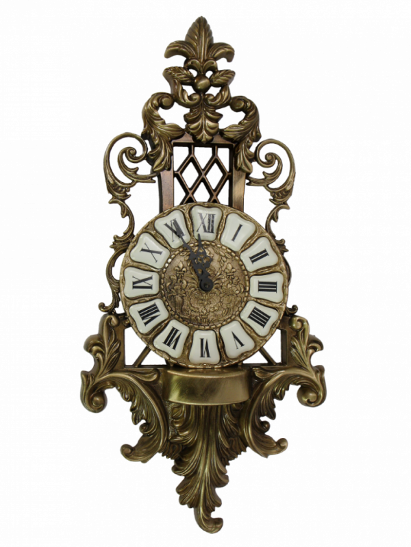 Часы настенные, бронза, размер 55х30х4 см