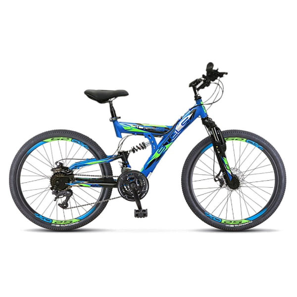 Велосипед гибрид Stels Focus 24" MD 18 sp V010 синий/чёрный (LU098194)