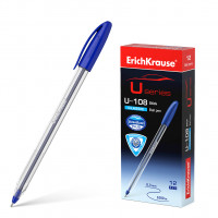 Ручка шариковая ErichKrause® U-108 Classic Stick 1.0, Ultra Glide Technology, цвет чернил синий (в коробке по 12 шт.)