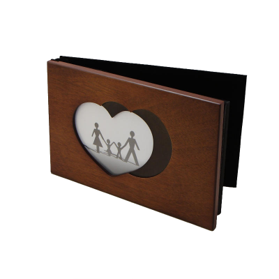 Фотоальбом из дерева 160 фото, размер 36x23x5 см, Китай