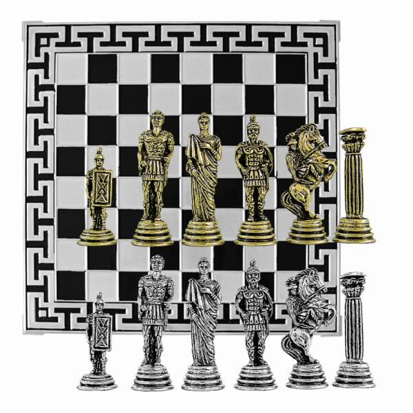Шахматы сувенирные "Древний Рим", размер доски 33 х 33 см, высота фигурок 8 см