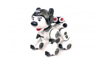 Интеллектуальная собака робот Police Dog на радиоуправлении (стреляет присосками) CR-1901-черная