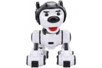 Интеллектуальная собака робот Police Dog на радиоуправлении (стреляет присосками) CR-1901-черная