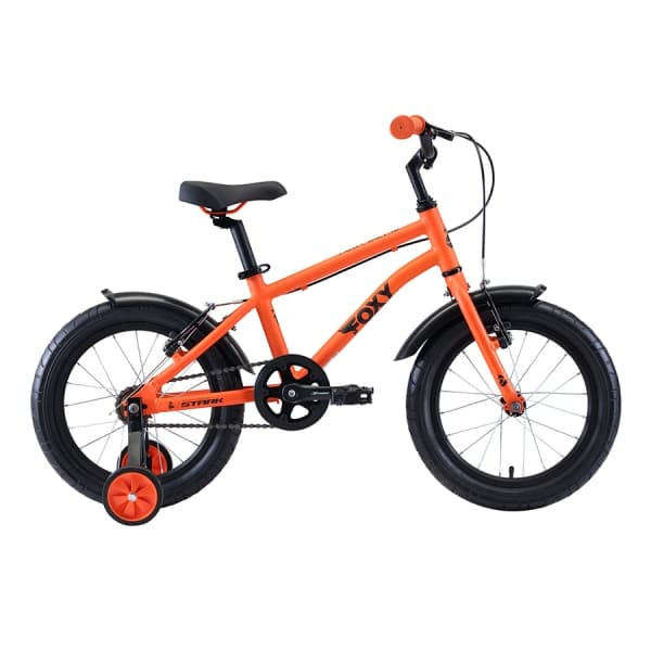 Детский велосипед Stark'20 Foxy 16 Boy оранжевый/голубой/черный H000016492