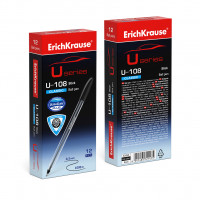 Ручка шариковая ErichKrause® U-108 Classic Stick 1.0, Ultra Glide Technology, цвет чернил черный (в коробке по 12 шт.)