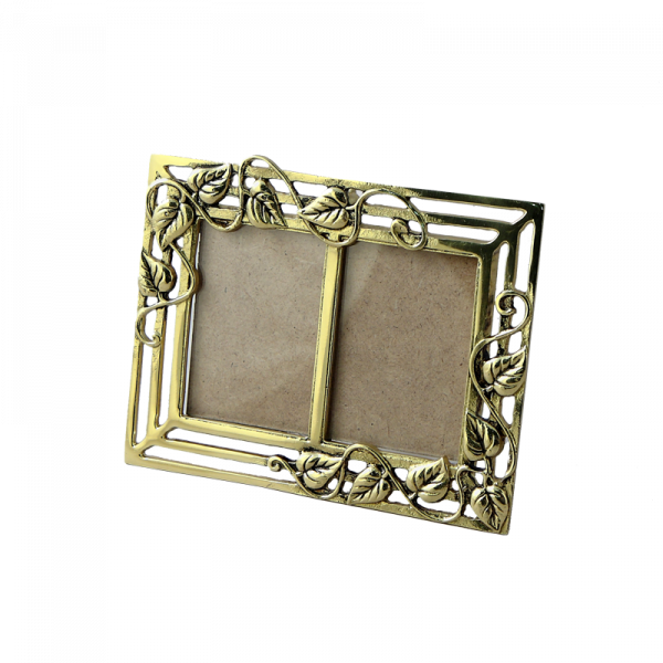 Рамка для 2 фото, золото, размер 13 см, Португалия