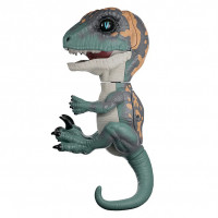 Интерактивный динозавр Фури, темно-зеленый с бежевым 12 см